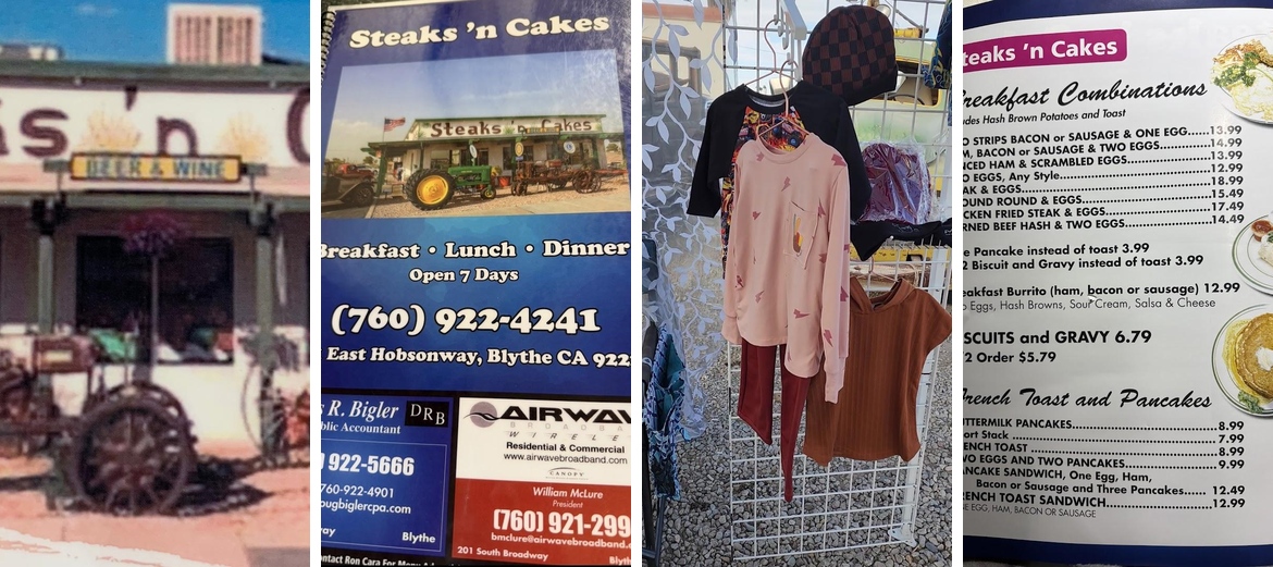 Steaks n Cakes Menu